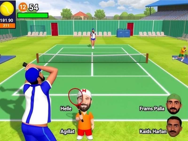 Uttar Pradesh Tennis Wizard Gameplay Screenshot